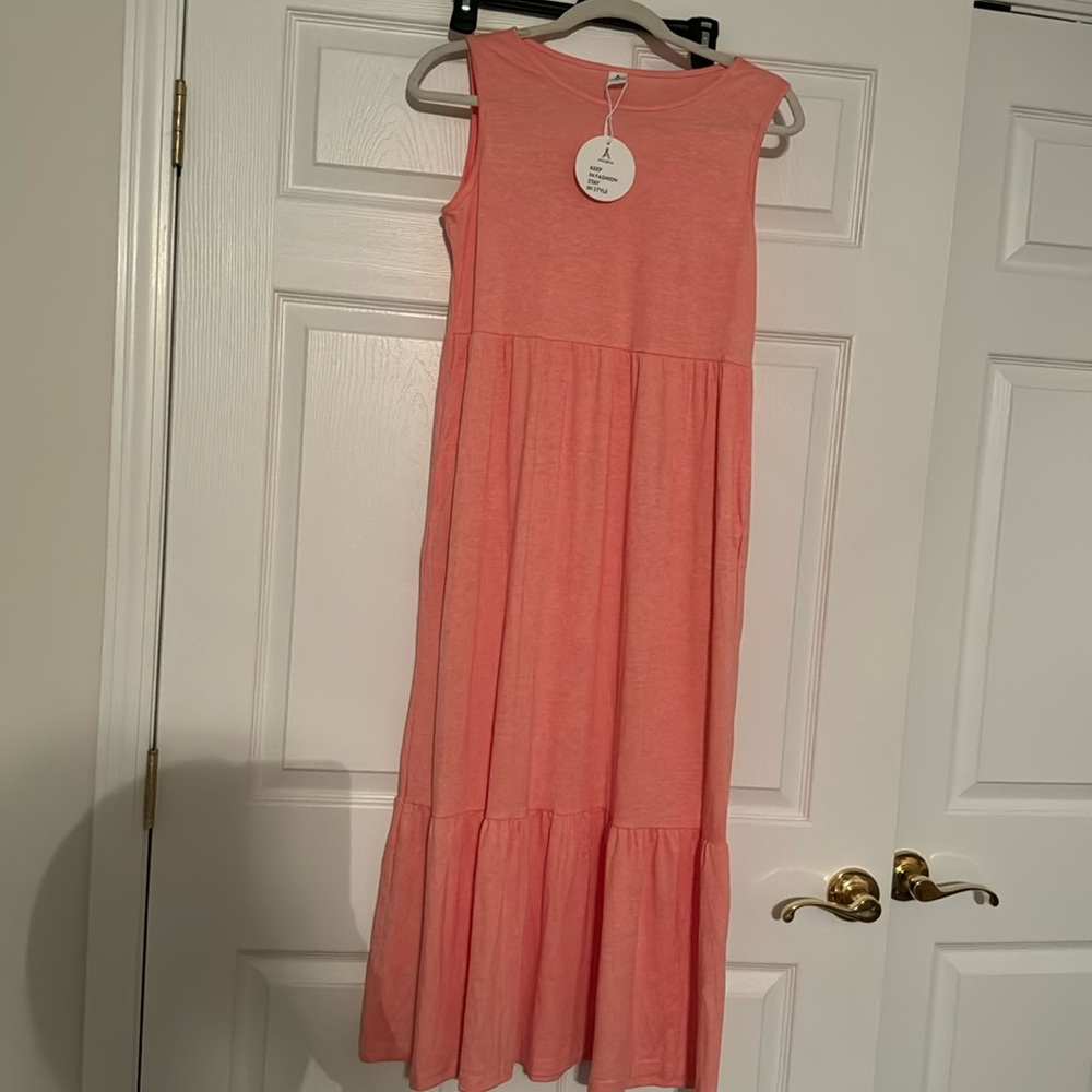 Pink maxi dress